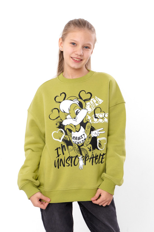 Світшот оверсайз для дівчинки ( з дефектом )